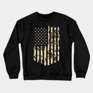 Camo American Flag Crewneck Sweatshirt